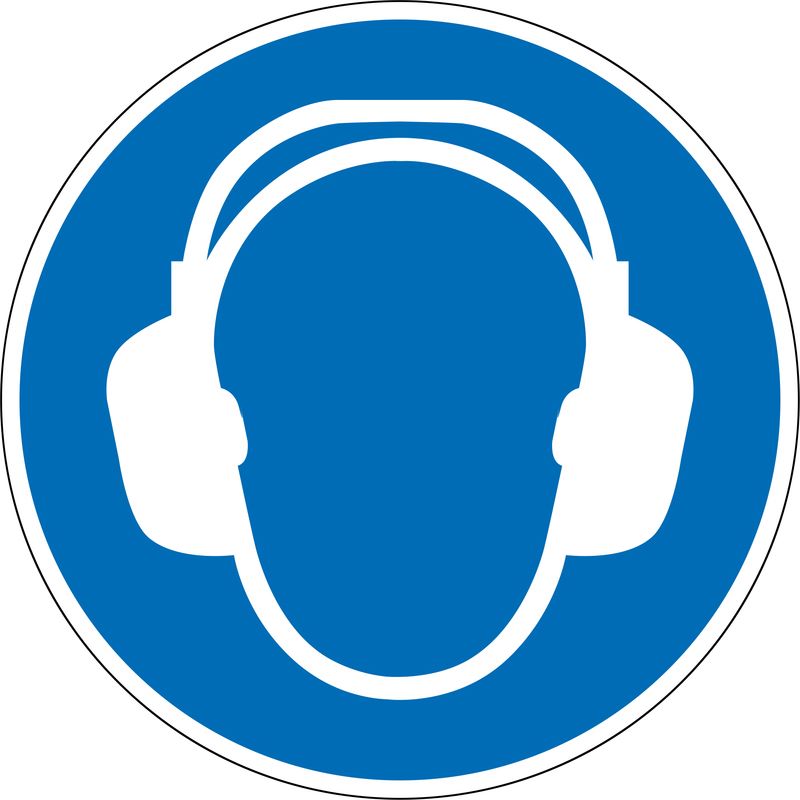 Produktbild Eichner Gebotsschild Gehörschutz benutzen PVC Folie 10 cm