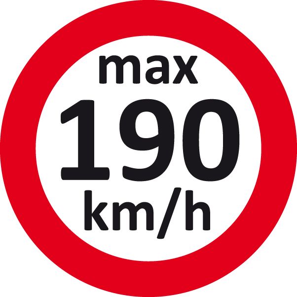 Produktbild Eichner Geschwindigkeitsaufkleber 190 km/h