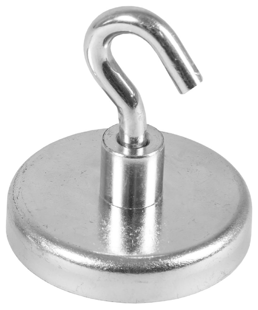 Produktbild Eichner Kraftmagnete mit Haken Silber Durchmesser 47 mm