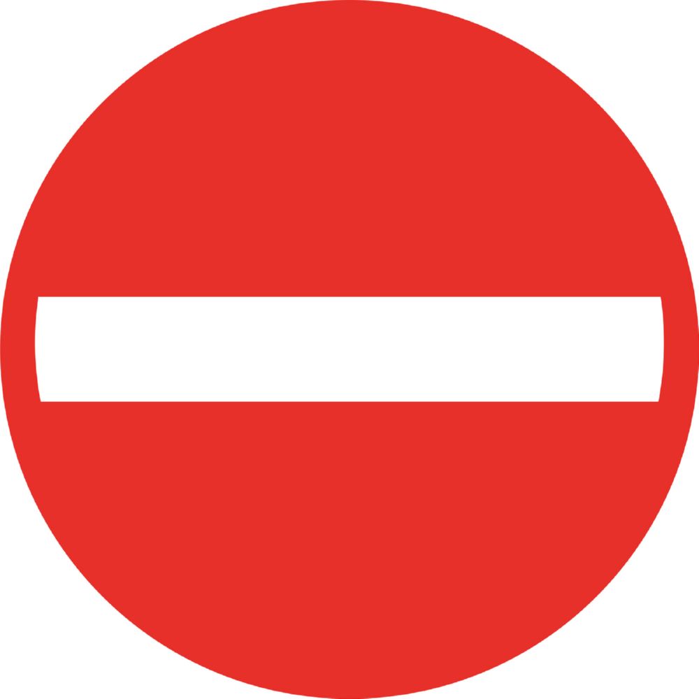 Produktbild Eichner Leitsystemsticker mit Motiv Verbotsschild Rot