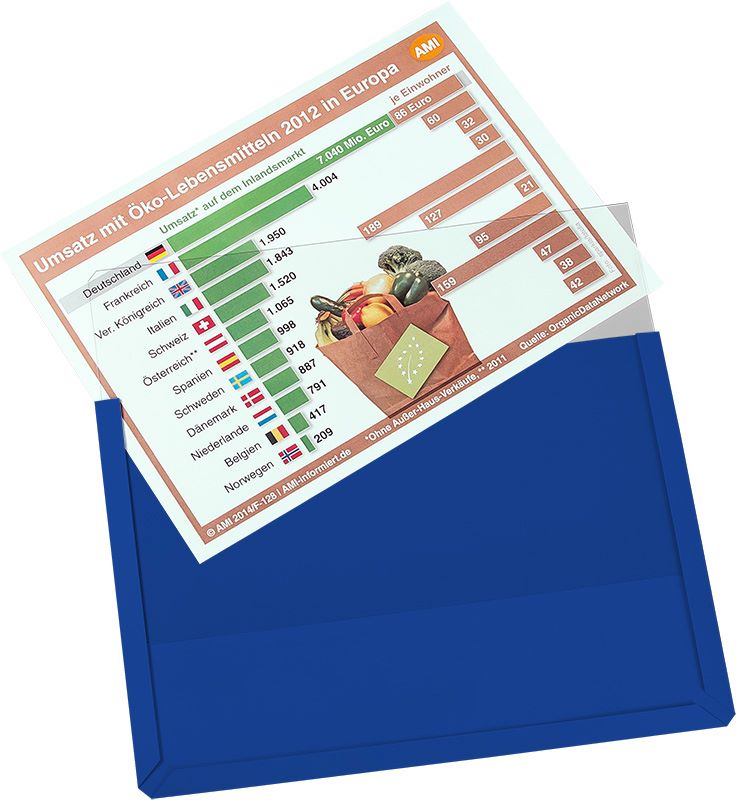 Produktbild Eichner Magnet Sichttasche DIN A4 Blau 305 x 217 mm