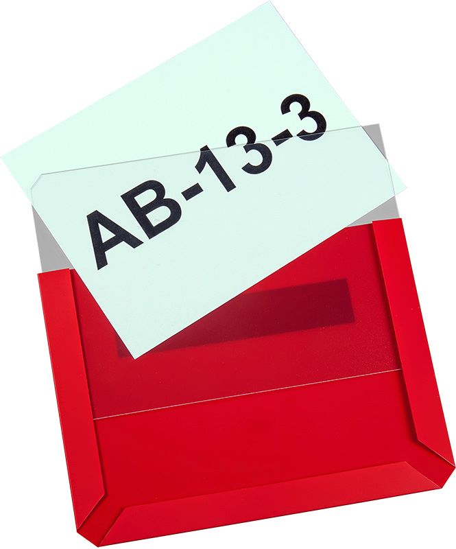 Produktbild Eichner Magnet Sichttasche DIN A6 Rot 154 x 114 mm