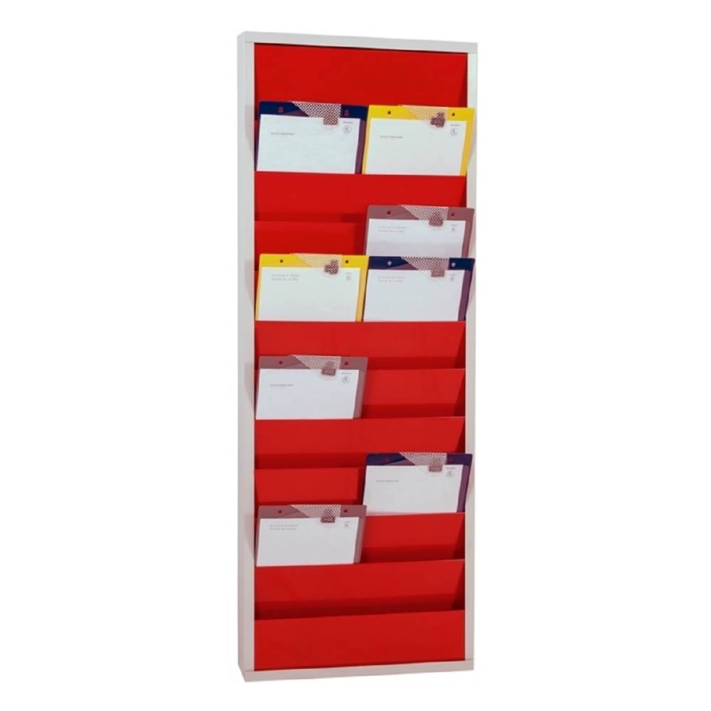 Produktbild Eichner Metall Plantafel für den Werkstattbereich zweireihig 554x1280mm rot