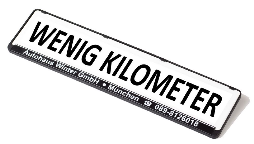 Produktbild Eichner Miniletter Werbeschild standard Wenig Kilometer