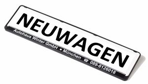 Produktbild Eichner Miniletter Werbeschild standard Neuwagen