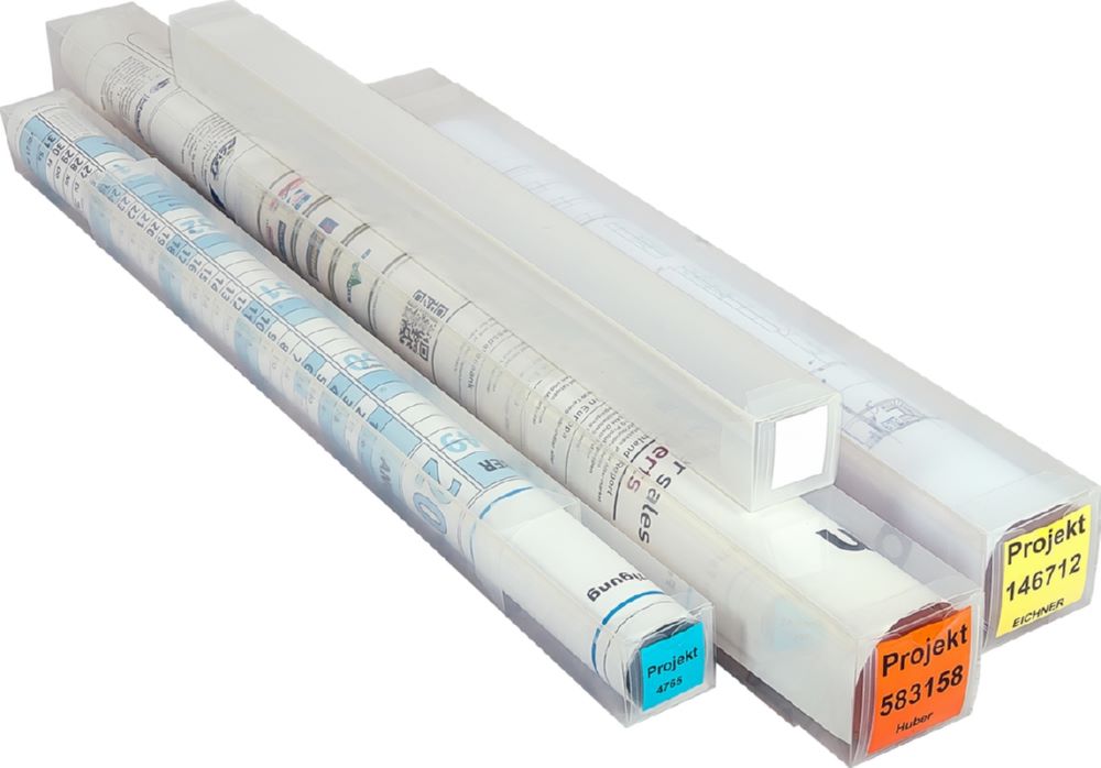 Produktbild Eichner Planhülse aus Polypropylen 6,5 x 6,5 cm Transparent