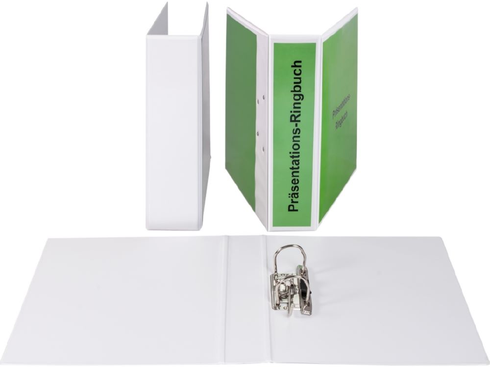 Produktbild Eichner Präsentations Ordner aus PVC Weiß Füllhöhe 55 mm