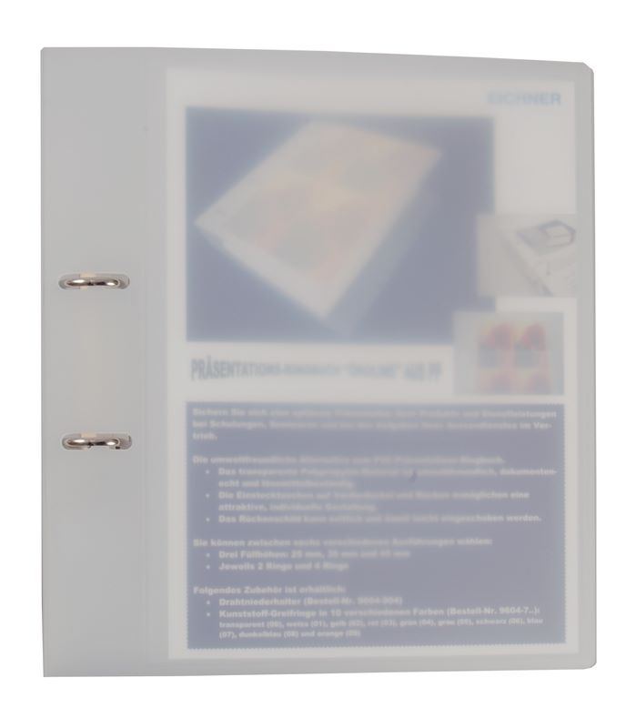 Produktbild Eichner Präsentationsringbuch aus PP 2 Ring Füllhöhe 35 mm