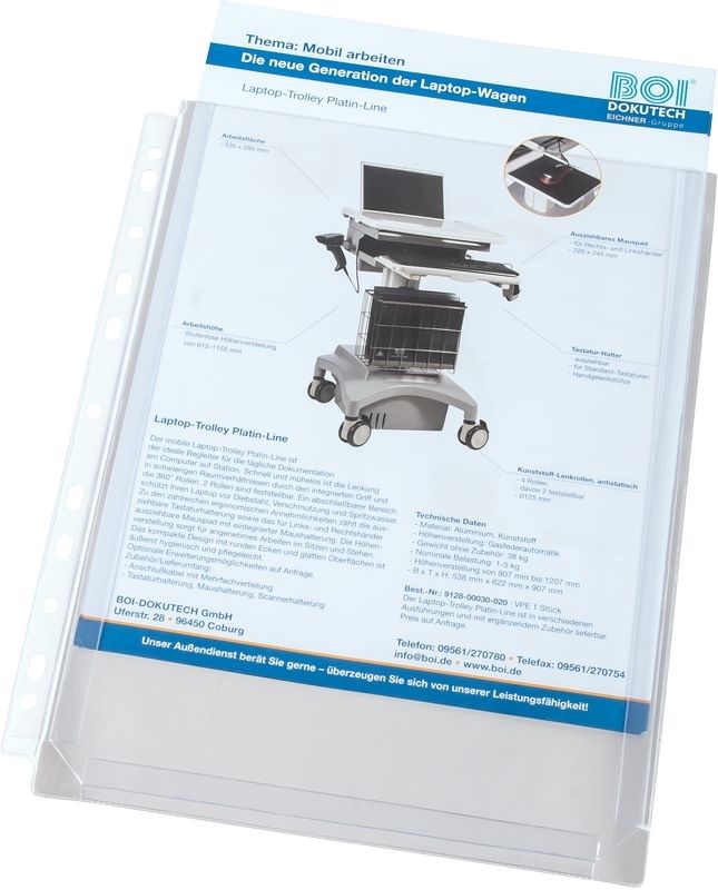 Produktbild Eichner PVC Dehnfaltentasche Transparent 309 x 238 mm