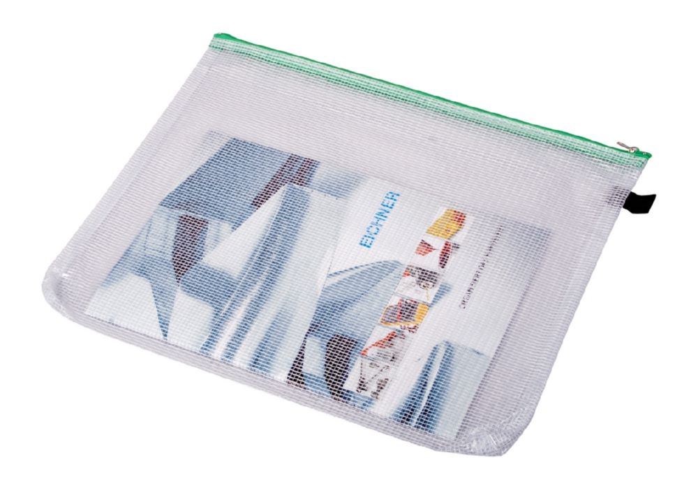 Produktbild Eichner Reißverschluss Sammelbeutel 380 x 285 mm Transparent