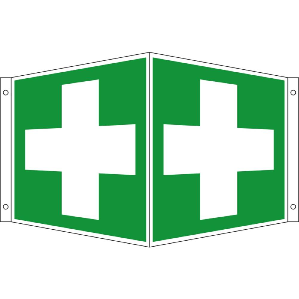 Produktbild Eichner Rettungs Winkelschild Erste Hilfe 20x20cm