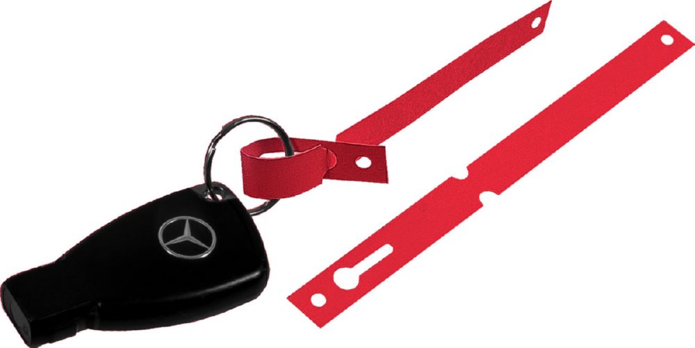 Produktbild Eichner Schlüsselanhänger aus Tyvek Rot 160 x 12,7 mm