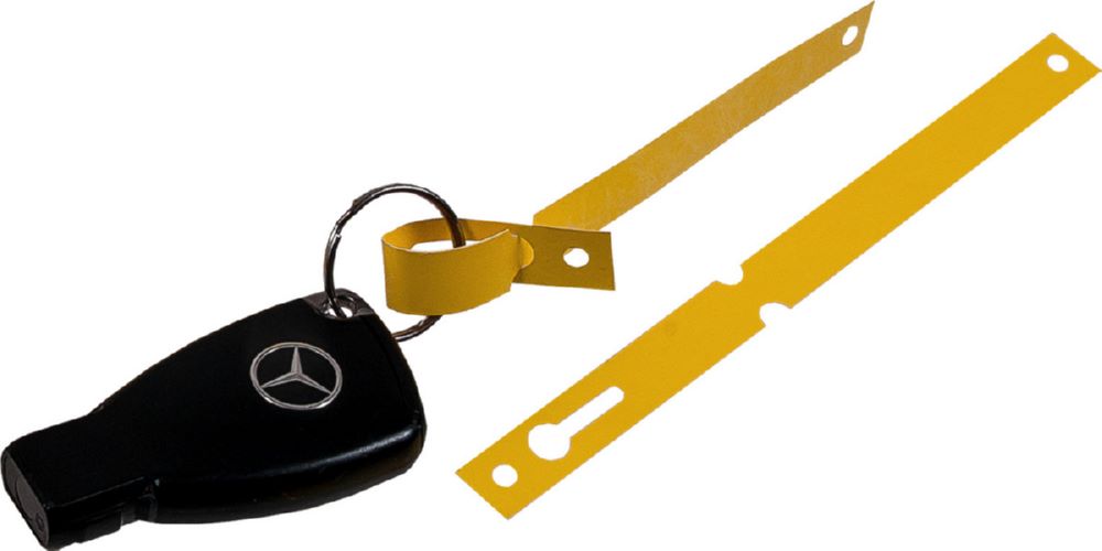 Produktbild Eichner Schlüsselanhänger aus Tyvek Gelb 160 x 12,7 mm
