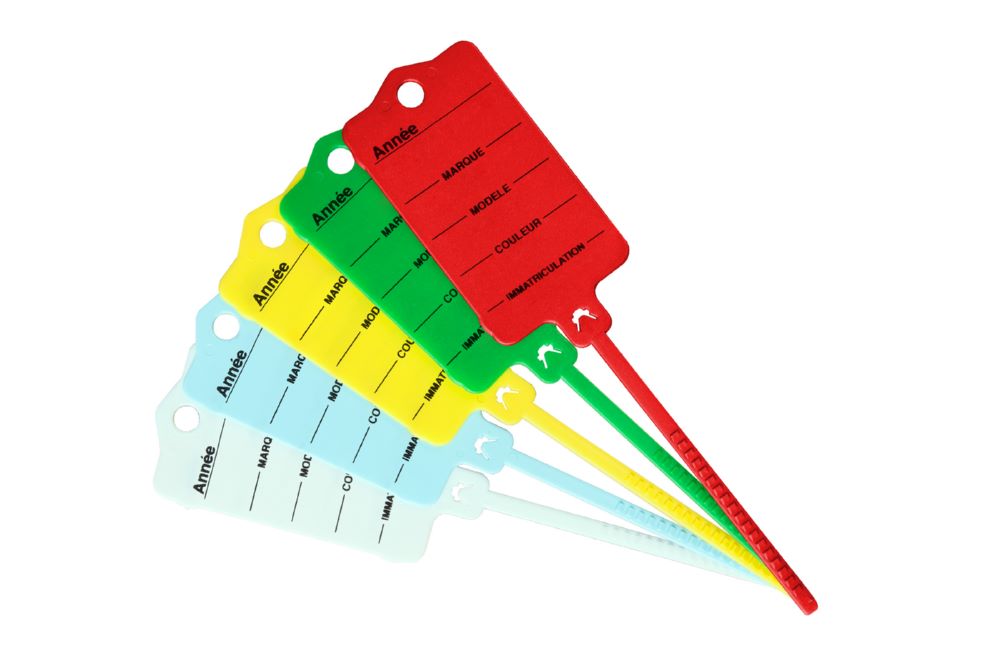 Produktbild Schlüsselanhänger Profi 2 grün "französisch", mit Kunststofflasche und Rasterver bild 2