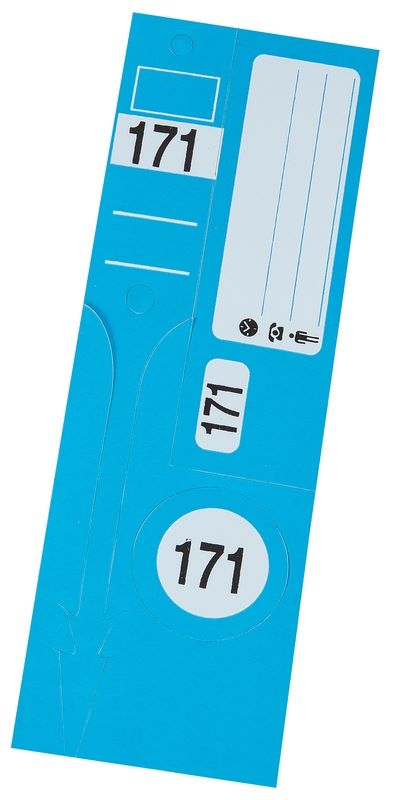 Produktbild Eichner Schlüsselanhänger Set Leitzahl Light Blau