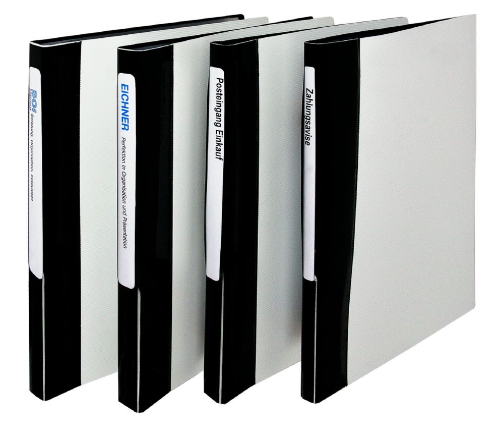 Produktbild Eichner Sichtbuch weiß mit Streifenoptik mit 40 Hüllen