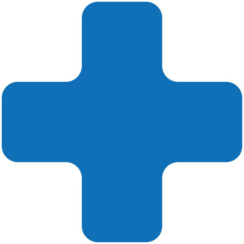 Produktbild Eichner Stellplatzmarker X-Stück Blau in PVC