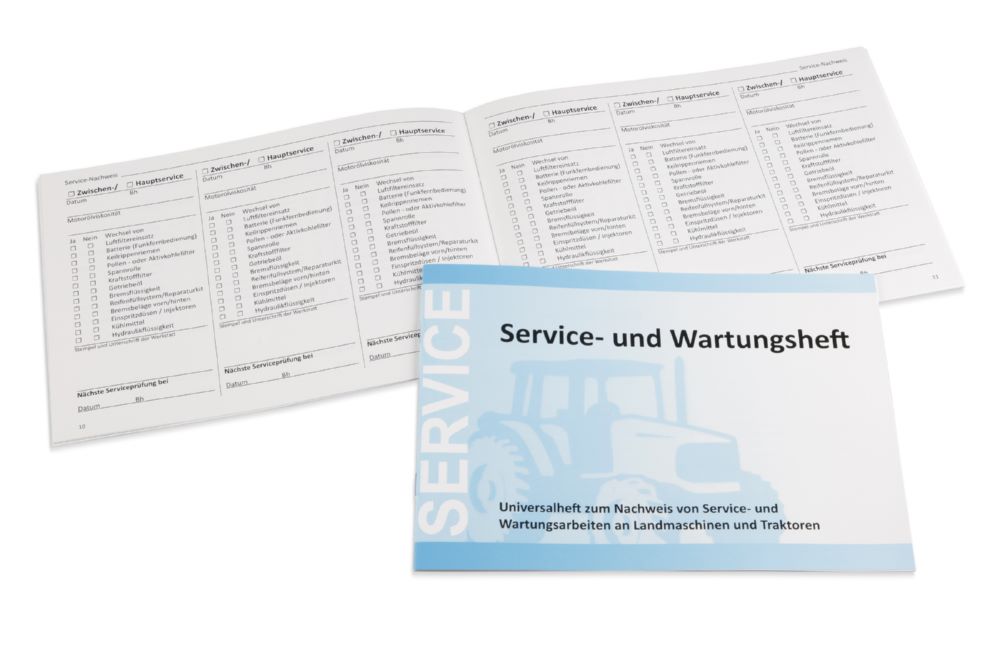 Produktbild 10 Stück Service- und Wartungshefte (neutrale Version) zum Nachweis von Service- bild 3