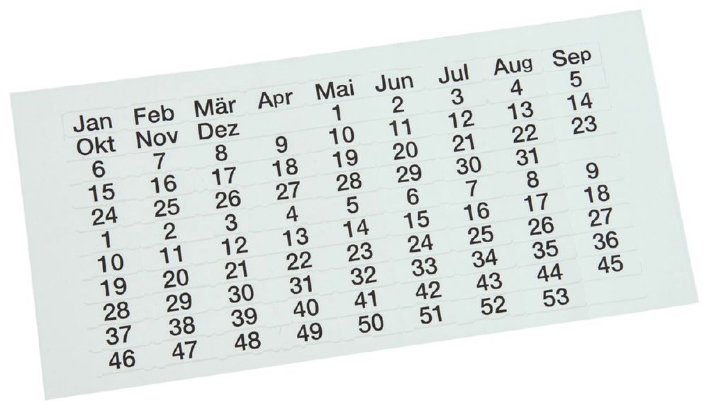 Produktbild Eichner Transparente Etiketten für Beleg Planungstafeln