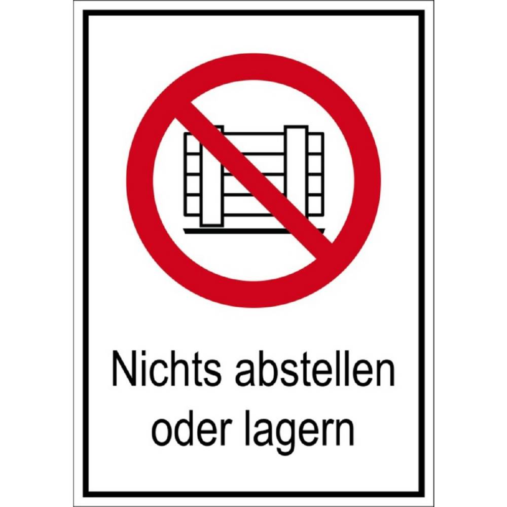 Produktbild Eichner Verbotsschild Abstellen oder Lagern verboten 21x29,7cm