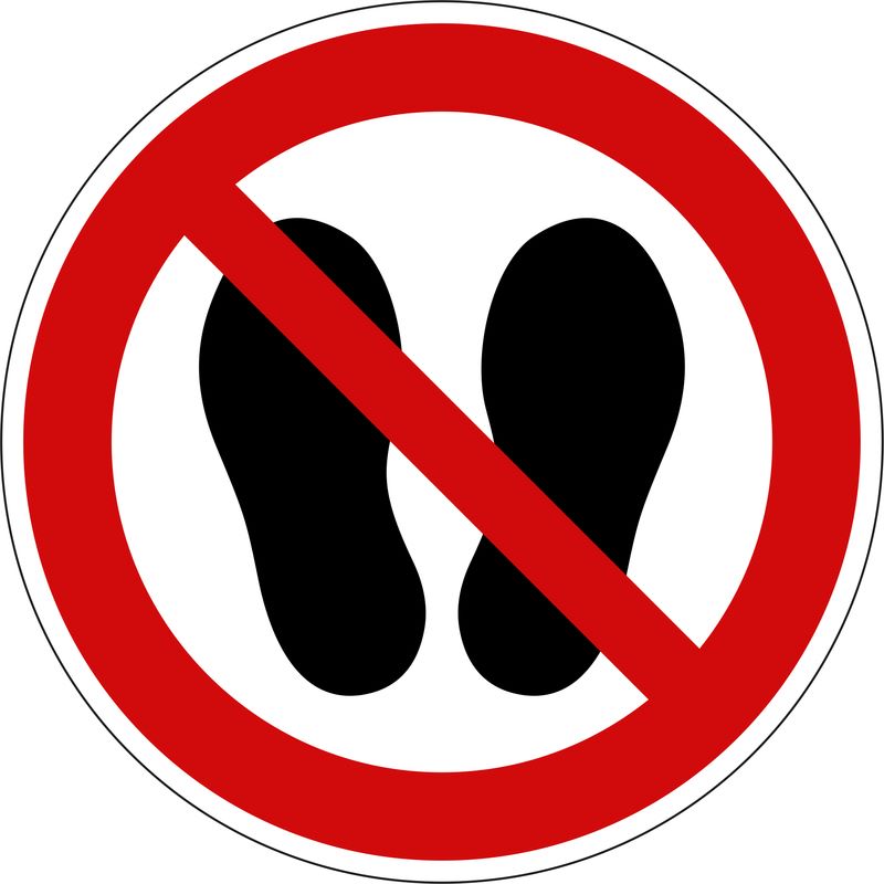 Produktbild Eichner Verbotsschild Betreten der Fläche verboten PVC Folie 20 cm