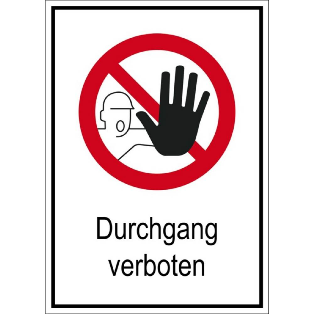 Produktbild Eichner Verbotsschild Durchgang verboten
