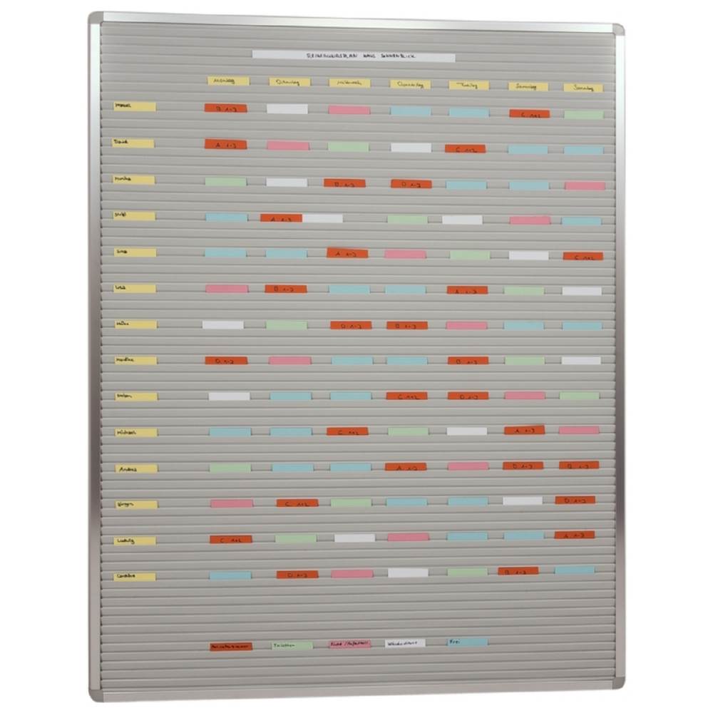 Produktbild Eichner VISIPLAN Einstecktafel ohne Raster 73 Schienen 100x130cm