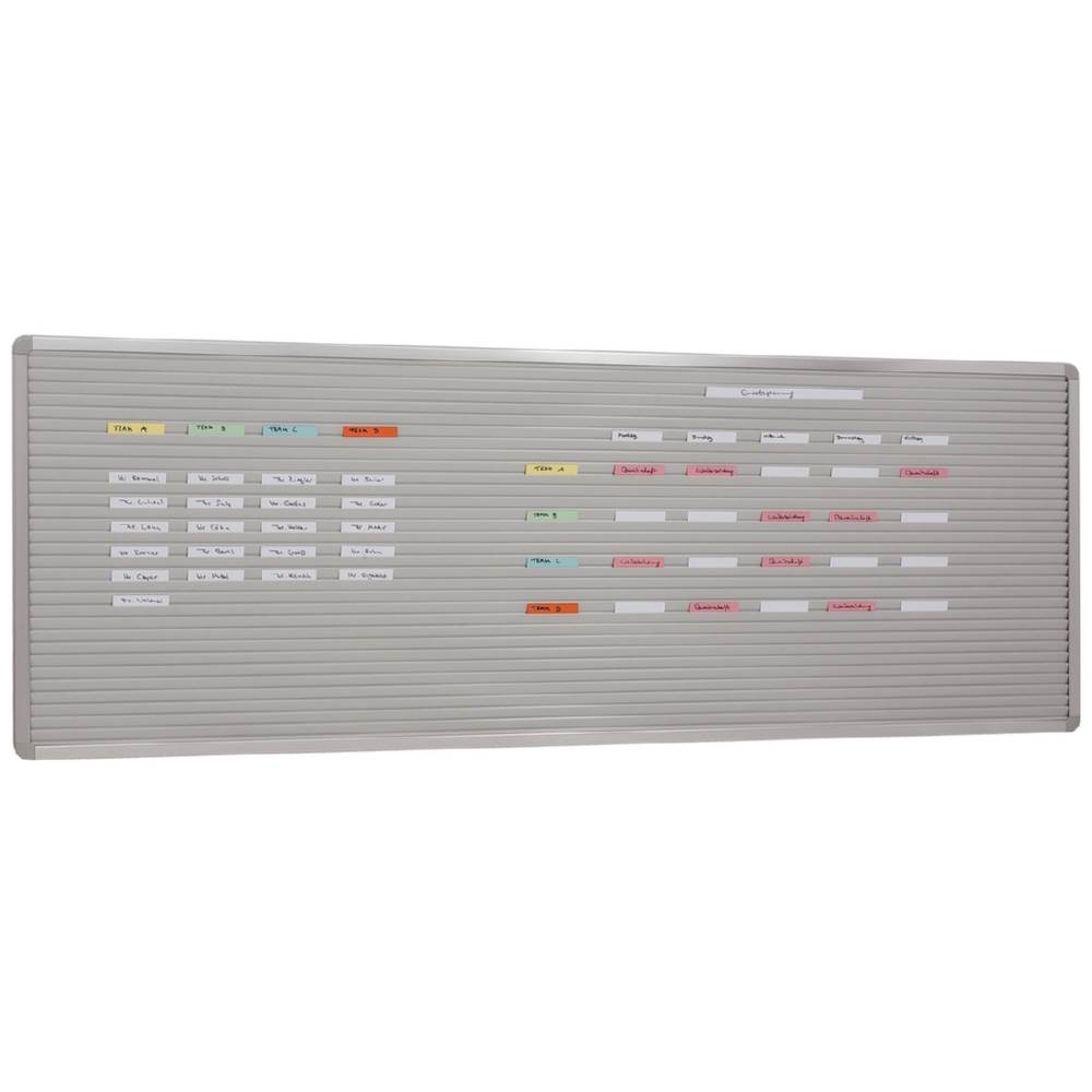 Produktbild Eichner VISIPLAN Einstecktafel ohne Raster 31 Schienen 160x58cm