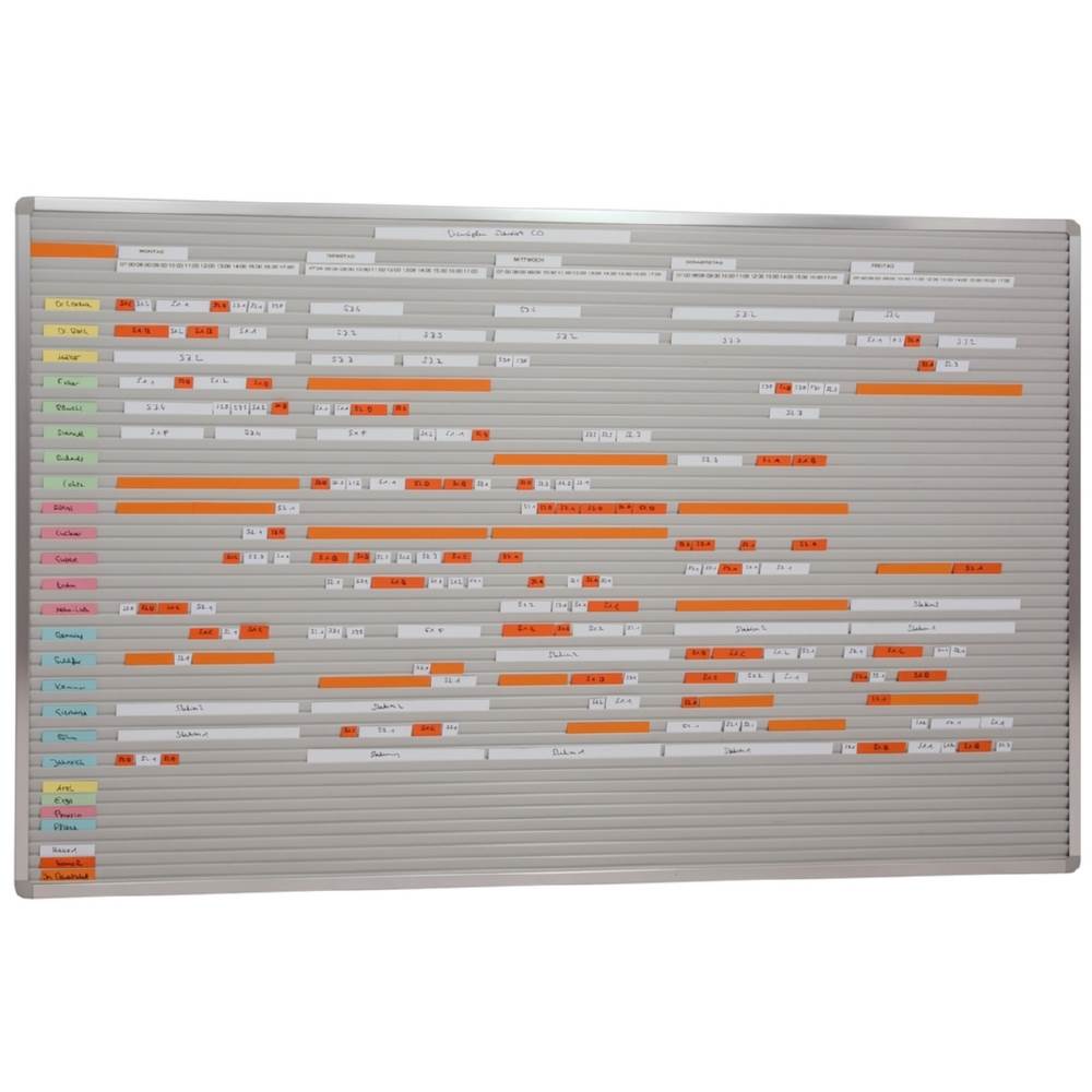 Produktbild Eichner VISIPLAN Einstecktafel ohne Raster 52 Schienen 160x94cm