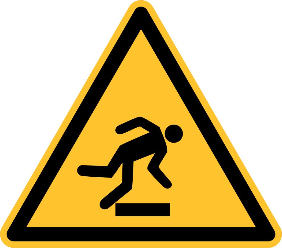 Produktbild Eichner Warnschild Stolpergefahr PVC Folie 10 cm