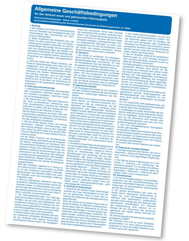 Produktbild Eichner Werkstatt Hinweistafeln Druck Kfz Teile Verkaufsbedingungen