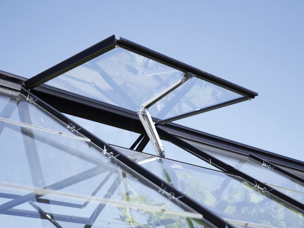 Produktbild Vitavia Alu Dachfenster ohne Glas für Gewächshaus schwarz