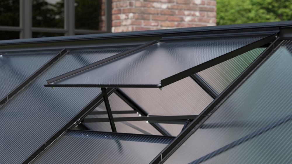 Produktbild Vitavia Alu Dachfenster ohne Glas für Gewächshaus schwarz bild 2