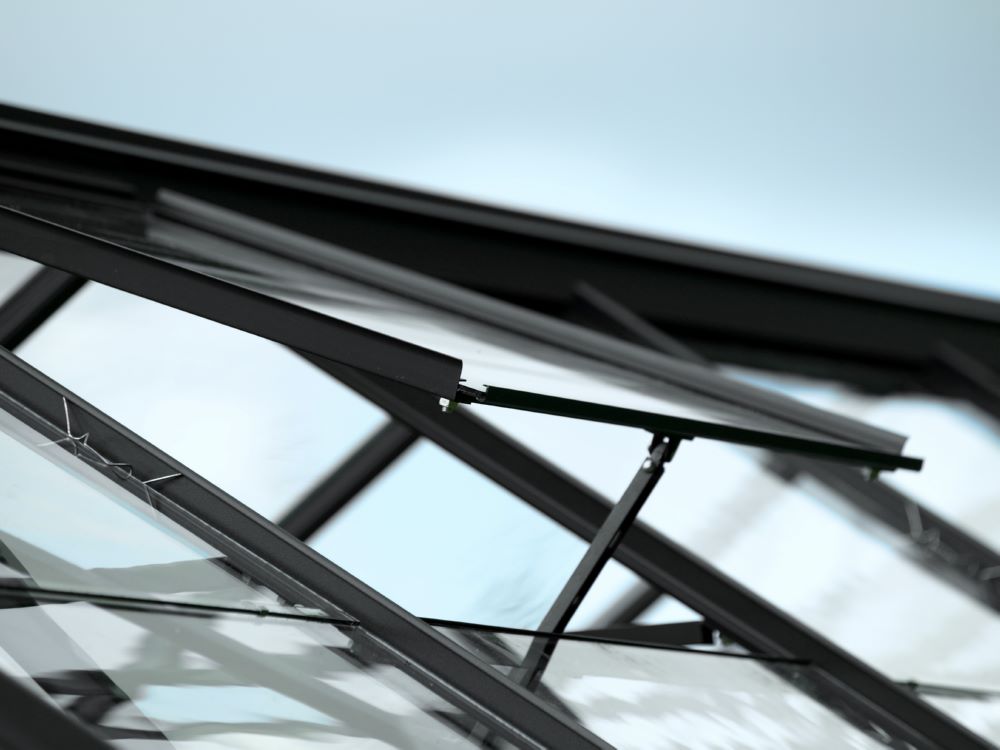 Produktbild Vitavia Alu Dachfenster ohne Glas für Gewächshaus schwarz bild 4