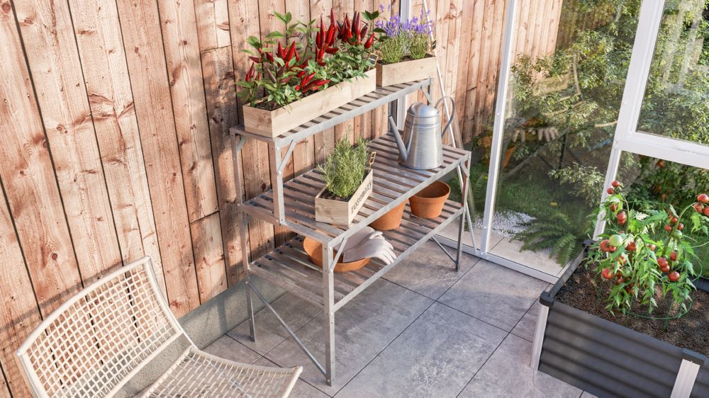 Produktbild Vitavia Alu Tischaufsatz 121 x 28 x 39 cm alu bild 2