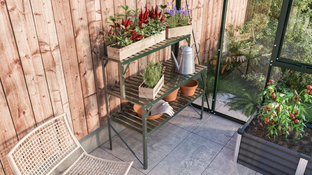 Produktbild Vitavia Alu Tischaufsatz 121 x 28 x 39 cm smaragd bild 2