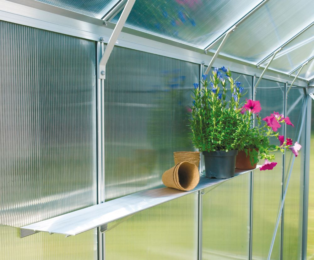 Produktbild Vitavia Alu Wandregal mit den Maßen 122 x 15 cm alu bild 2