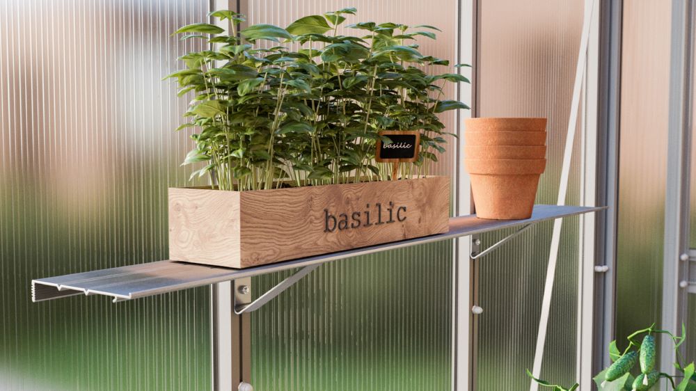 Produktbild Vitavia Alu Wandregal mit den Maßen 122 x 15 cm alu bild 3