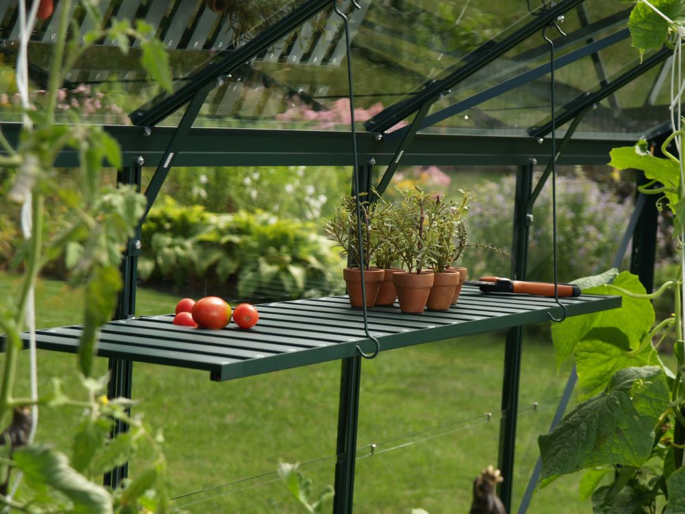 Produktbild Vitavia Aluregal abklappbar Smaragd 120 x 30 cm