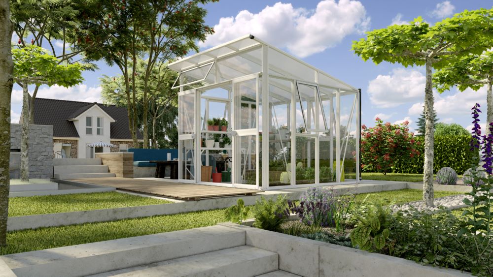 Produktbild Vitavia Gewächshausbausatz Aphrodite 7800 ESG HKP weiß