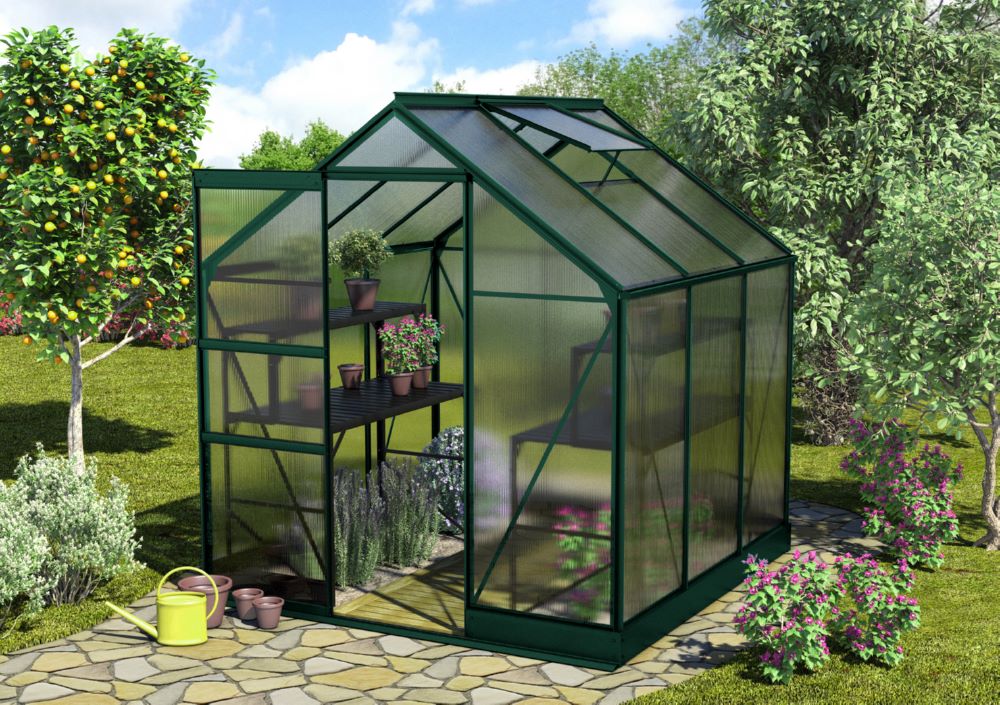 Produktbild Vitavia Gewächshausbausatz Apollo 3800 HKP mit 6mm smaragd bild 2