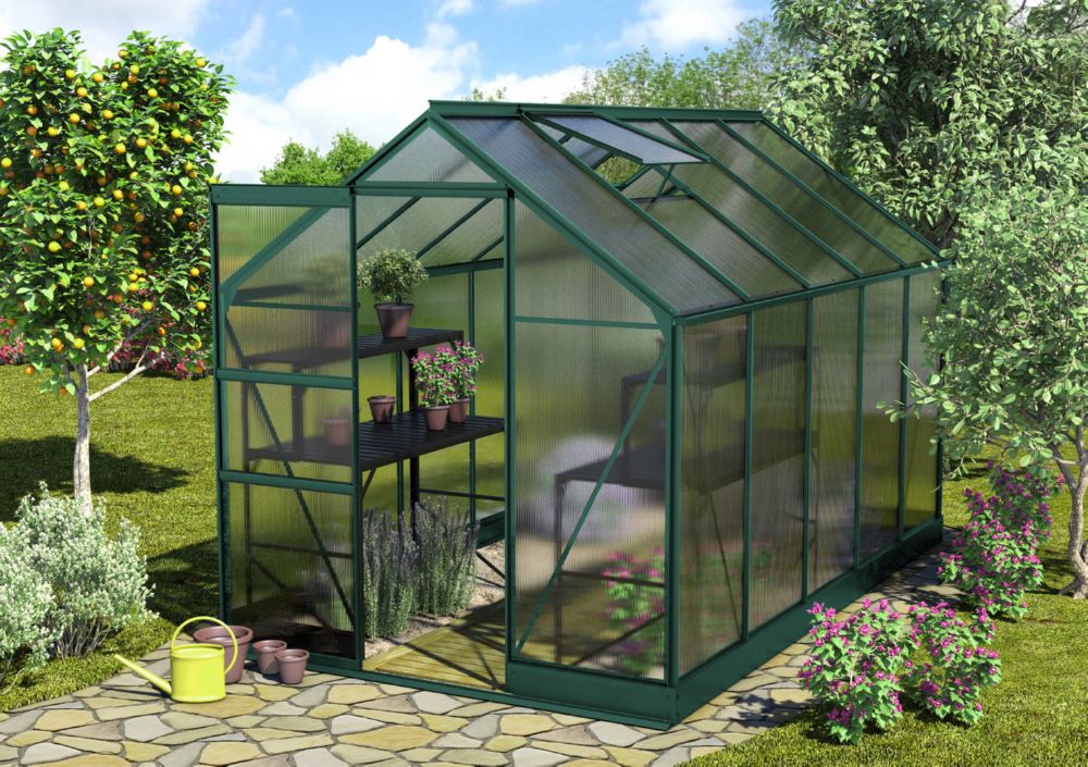 Produktbild Vitavia Gewächshausbausatz Apollo 6200 1950 x 3232 mm smaragd bild 2