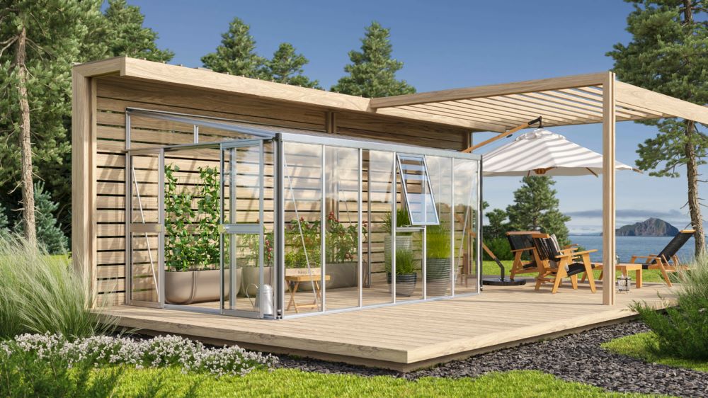 Produktbild Vitavia Anlehngewächshaus Athena 10200 ESG HKP 3972 mm