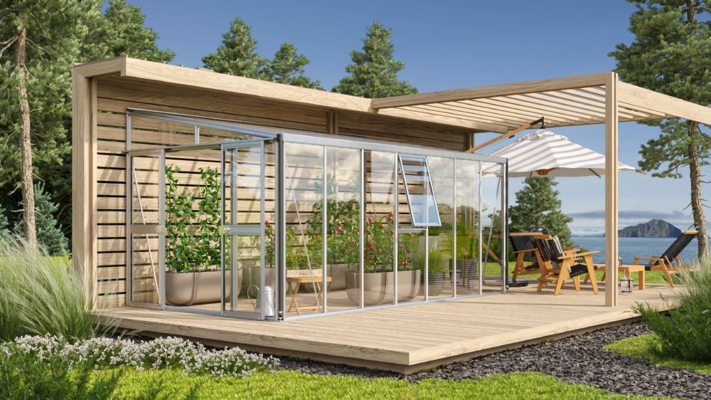 Produktbild Vitavia Anlehngewächshaus Athena 11900 ESG HKP 4601 mm