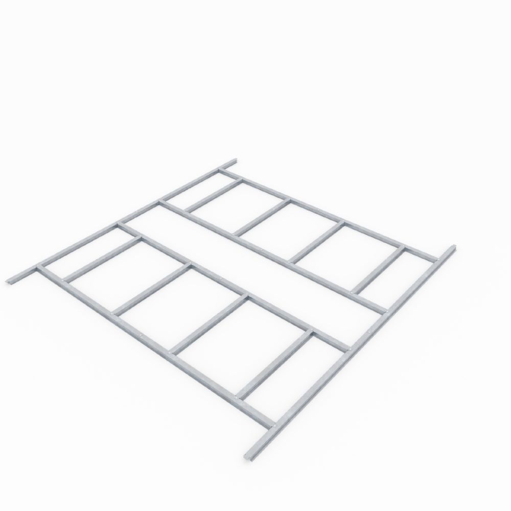 Produktbild Pergart Bodenfundament Lübeck 89 2240 x 2670 mm für Gerätehaus