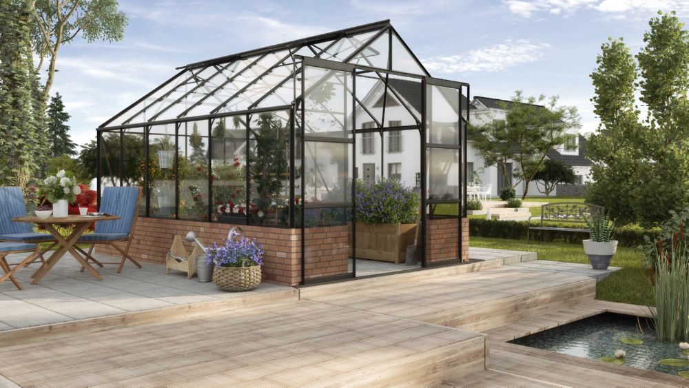 Produktbild Vitavia Gewächshaus Cassandra 9900 ESG 3 mm schwarz