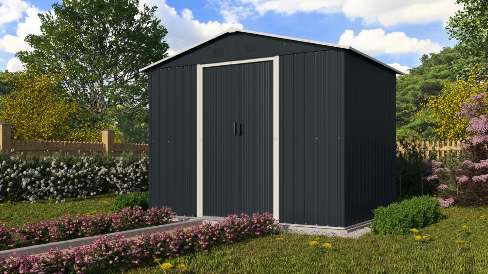 Produktbild Pergart Gerätehaus Düsseldorf II 86 schiefer 1740 x 820 mm bild 2