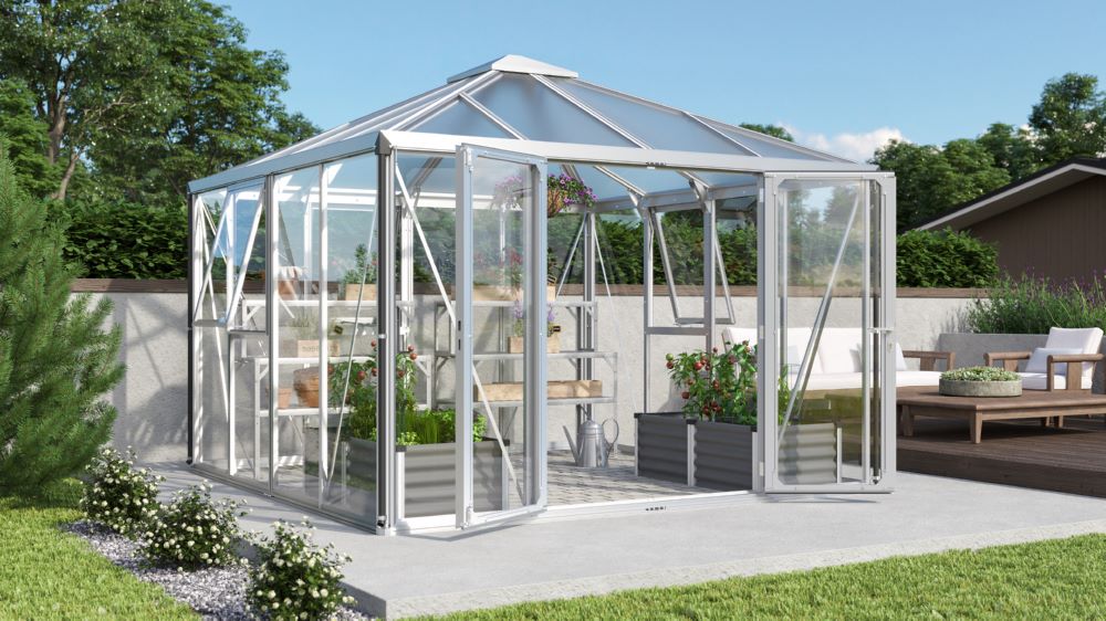 Produktbild Vitavia Gewächshausbausatz Fortuna Maße 3215 x 3170 mm bild 2