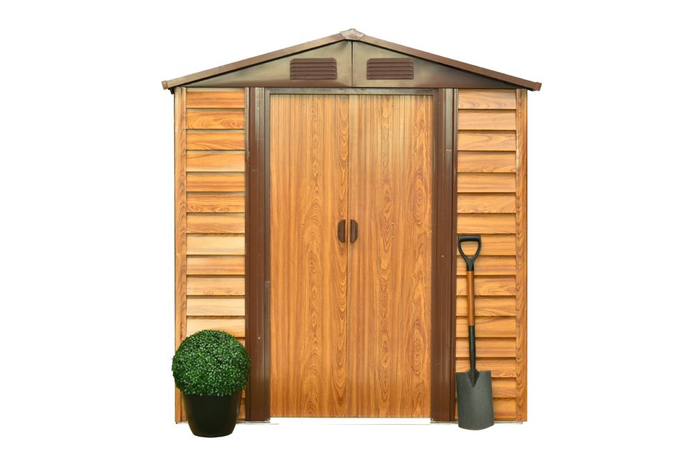 Produktbild Pergart Gerätehaus Frankfurt II 65 Holzoptik 1930 x 1520 mm bild 5