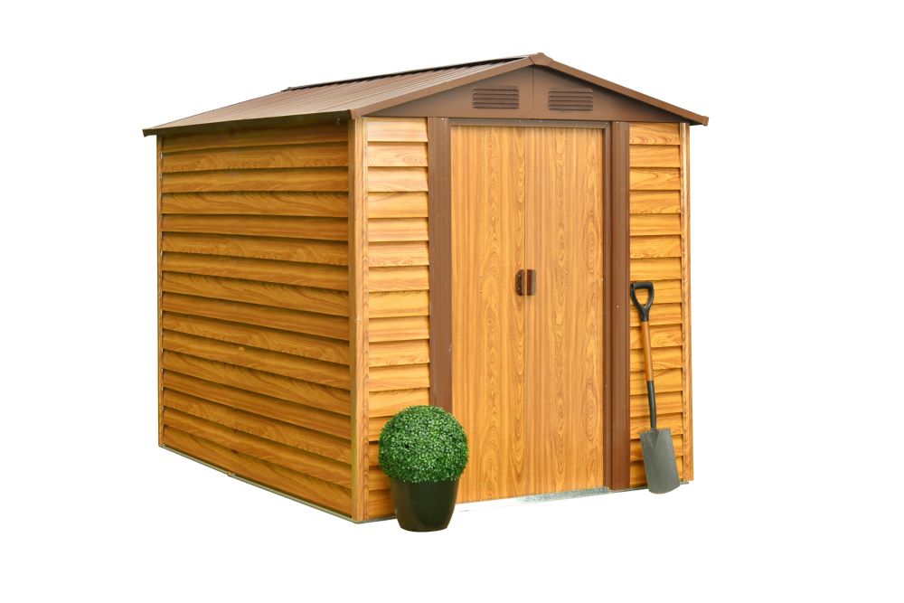 Produktbild Pergart Gerätehaus Frankfurt II 86 Holzoptik 2360 x 1950 mm